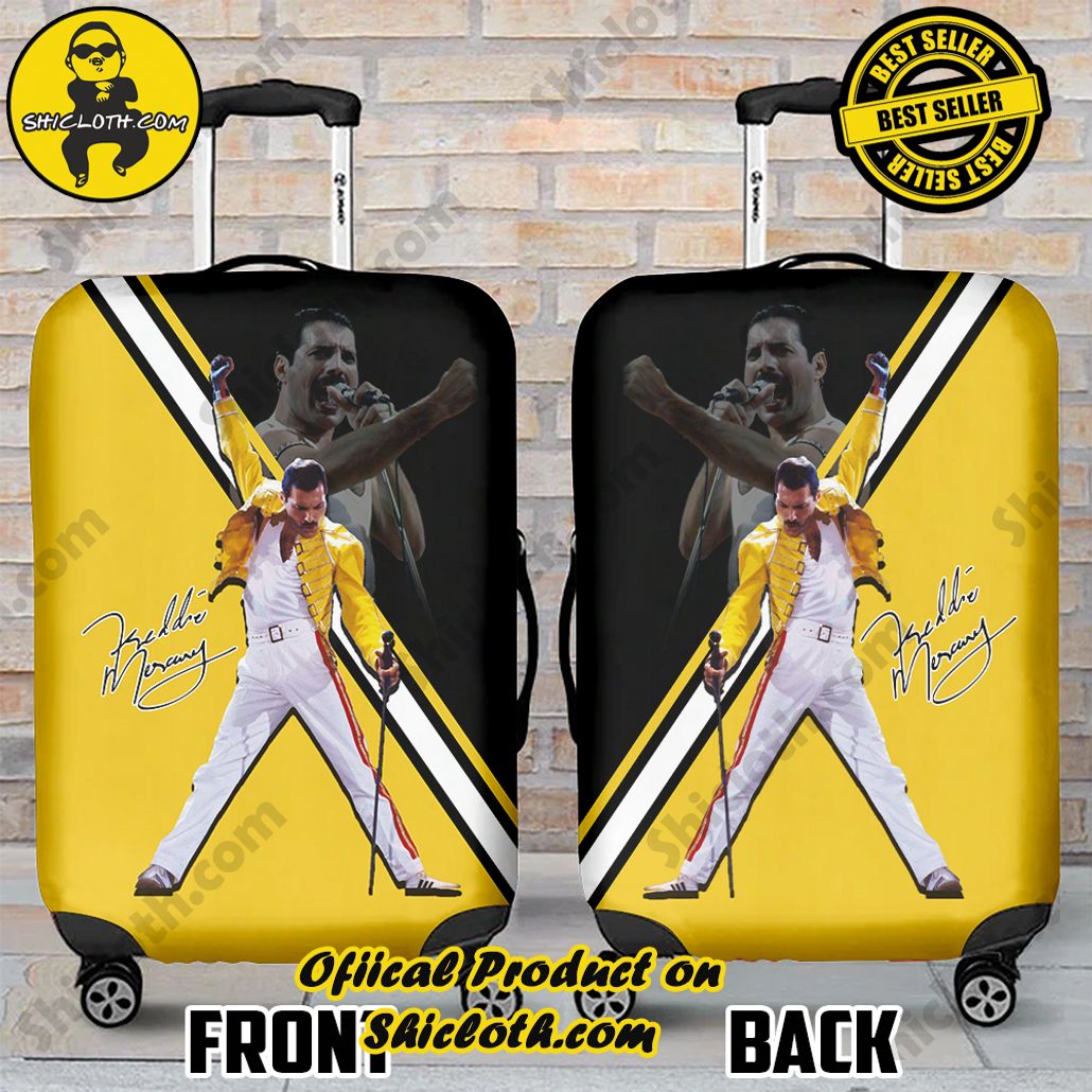 Shicloth Luggage Cover: Elevate Your Travel Style with Protection and Panache 17 Freddie Mercury Luggage Cover Version 7