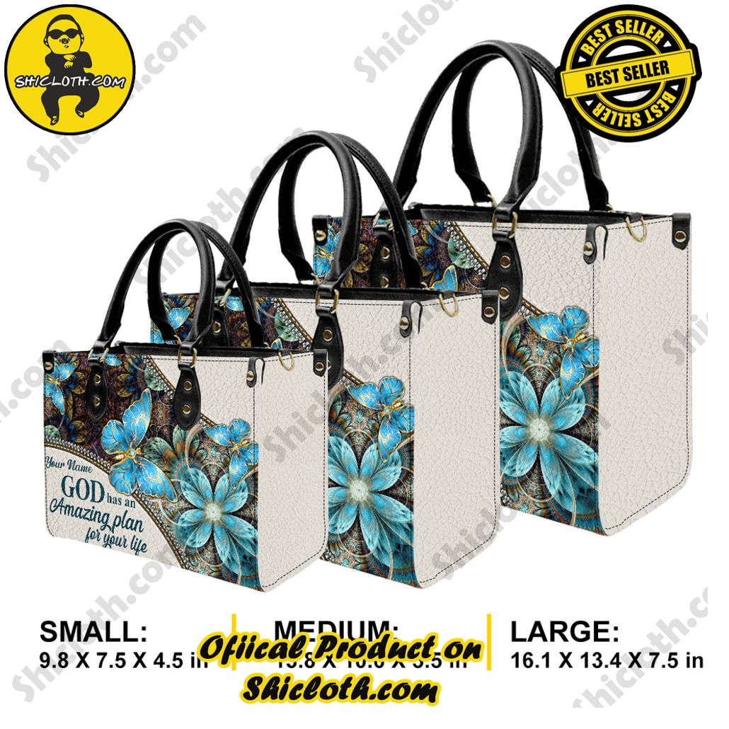 God Has An Amazing Plan For Your Life Customized Leather Handbag God Has An Amazing Plan For Your Life Customized Leather Handbag