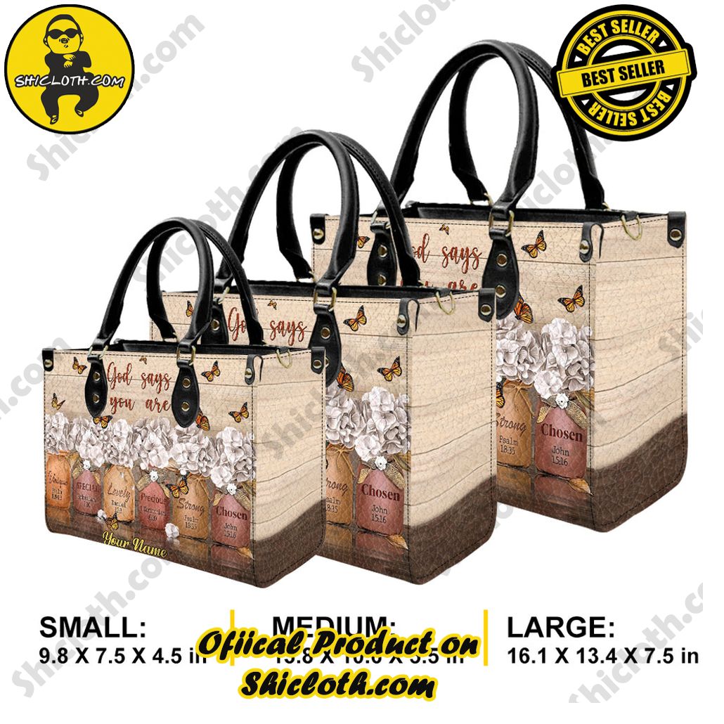 God Says You Are Customized Leather Handbag God Says You Are Customized Leather Handbag