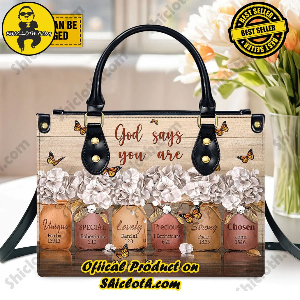 God Says You Are Customized Leather Handbag God Says You Are Customized Leather Handbag