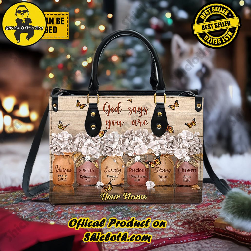 God Says You Are Customized Leather Handbag God Says You Are Customized Leather Handbag