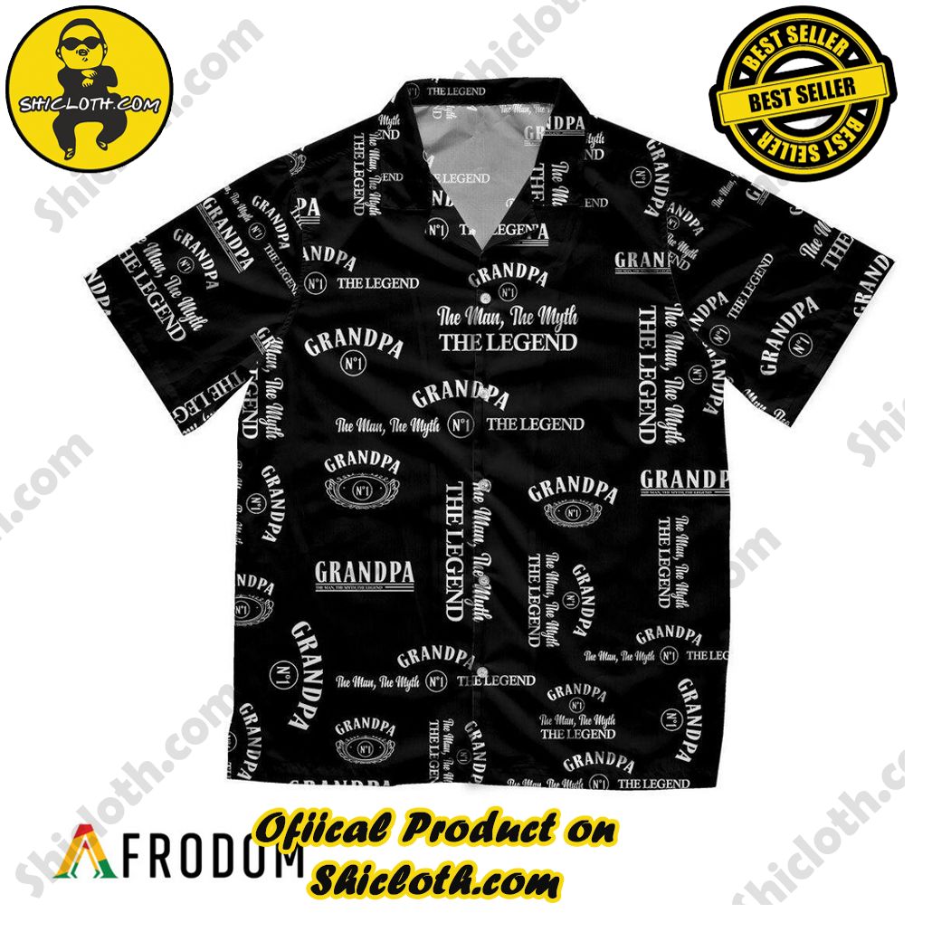 Shicloth's Tropical Elegance: Embrace Summer Vibes with Our Hawaiian Shirt and Shorts Set 116 Granpa - The Man The Myth The Legend Hawaiian Shirt