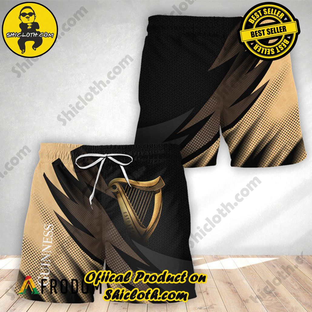 Shicloth's Tropical Elegance: Embrace Summer Vibes with Our Hawaiian Shirt and Shorts Set 120 Guinness Beer Esport Gaming Hawaiian Shorts