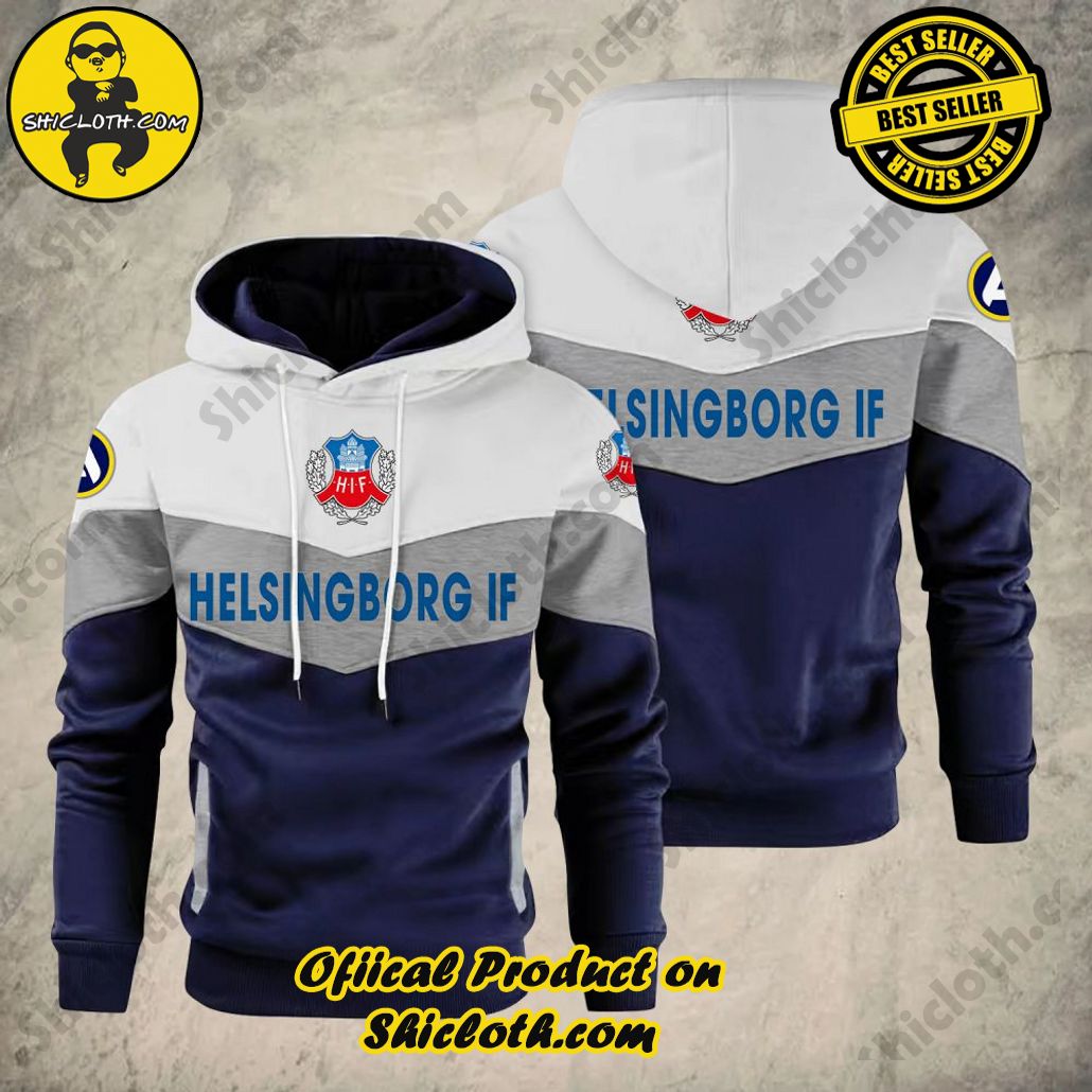 Helsingborgs IF Allsvenskan Patchwork Hoodie 4 Helsingborgs IF Allsvenskan Patchwork Hoodie - Image 4