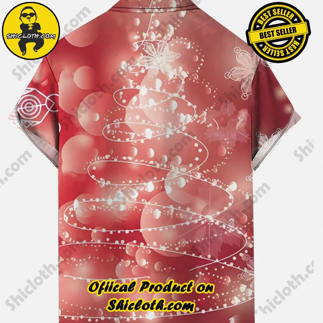 Holiday Santa With Flamingo Swimming Ring And Sunglasses Pineapple Printing Short Sleeve Shirt Holiday Santa With Flamingo Swimming Ring And Sunglasses Pineapple Printing Short Sleeve Shirt