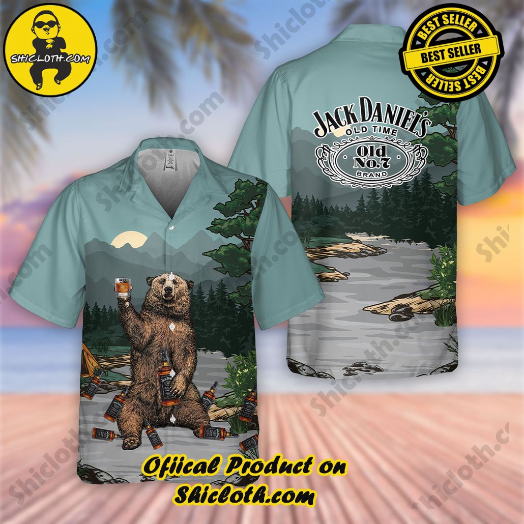 Stay Cool and Stylish: Shicloth's Tropical Button Shirt Collection 35 Jack Daniels Bear Hawaiian Shirt