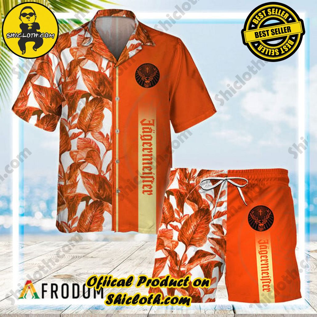 Experience Paradise: Shicloth's Tropical Flower Hawaiian Shorts 26 Jagermeister Tropical Leaf Hawaiian Shirt And Shorts Set