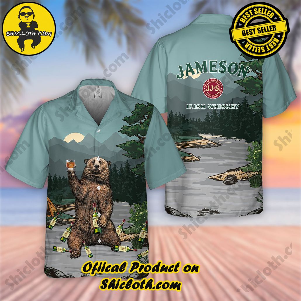 Stay Cool and Stylish: Shicloth's Tropical Button Shirt Collection 37 Jameson Bear Hawaiian Shirt