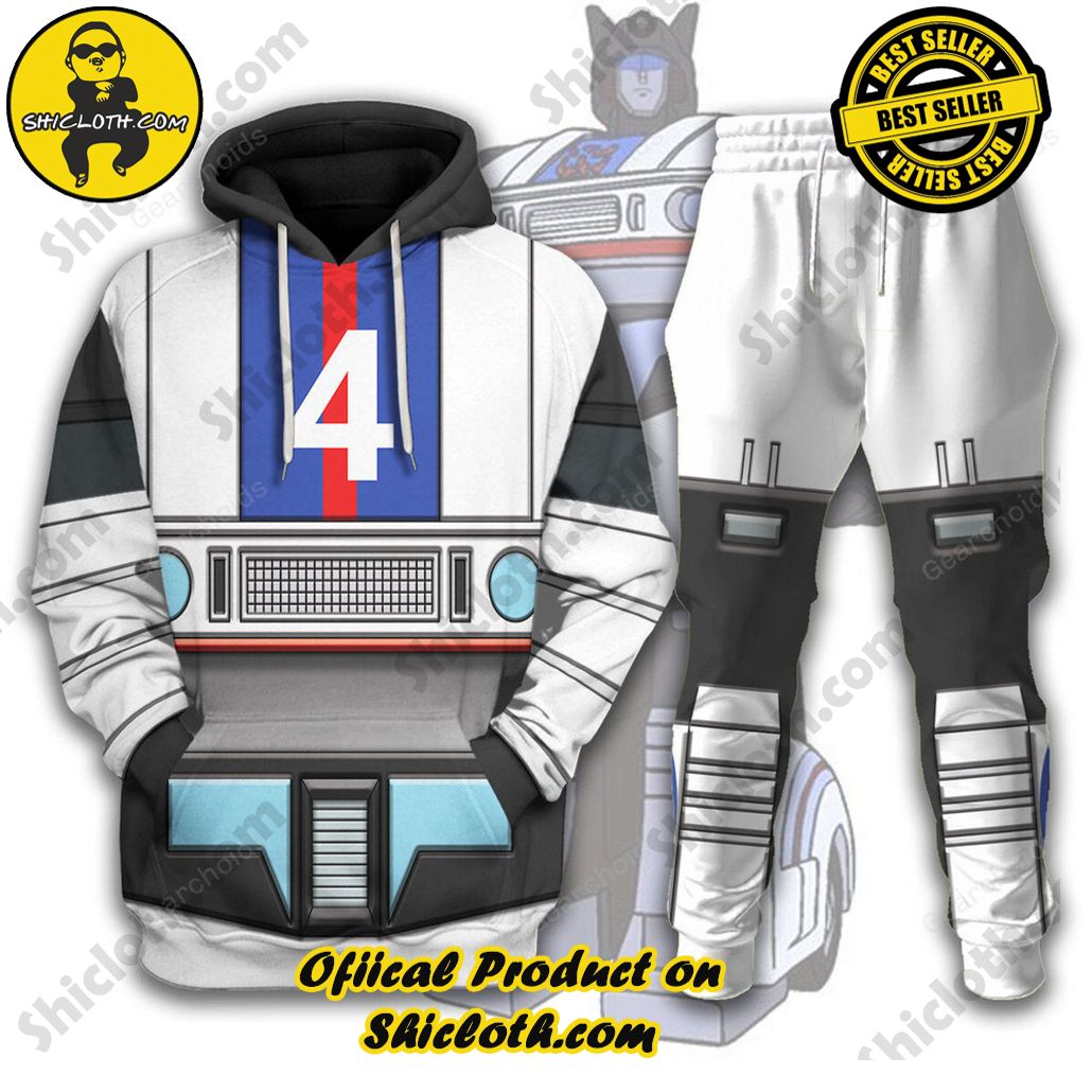 Transform Your Style: Shiclothshop's Futuristic Elegance in the Transformers Outfit Costume Collection 10 Jazz G1 Costume Cosplay Hoodie Tracksuit