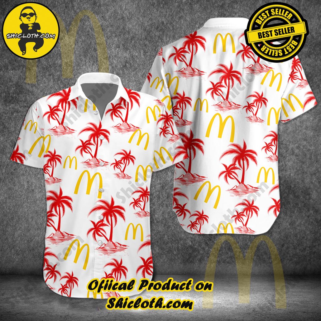 Stay Cool and Stylish: Shicloth's Tropical Button Shirt Collection 44 McDonald’s Tropical Button Shirt