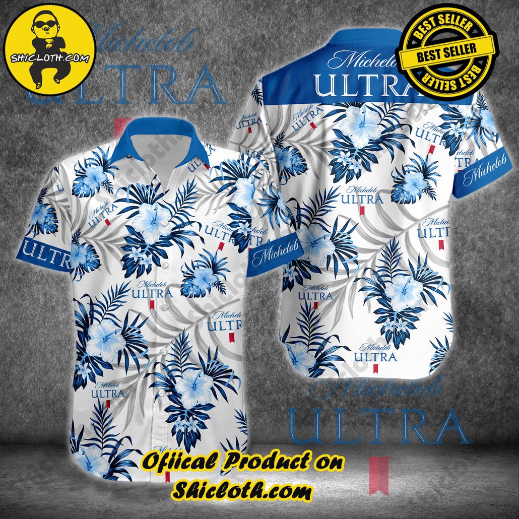 Stay Cool and Stylish: Shicloth's Tropical Button Shirt Collection 46 Michelob Ultra Hawaiian Shirt