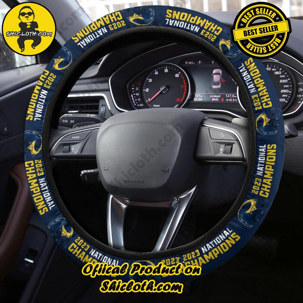 Michigan Wolverines Football Steering Wheel Cover Version 3 Michigan Wolverines Football Steering Wheel Cover Version 3