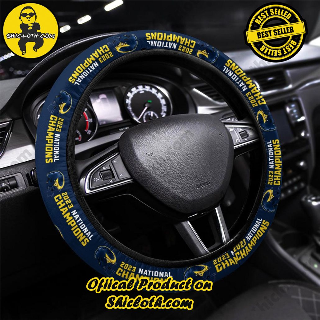 Michigan Wolverines Football Steering Wheel Cover Version 3 Michigan Wolverines Football Steering Wheel Cover Version 3