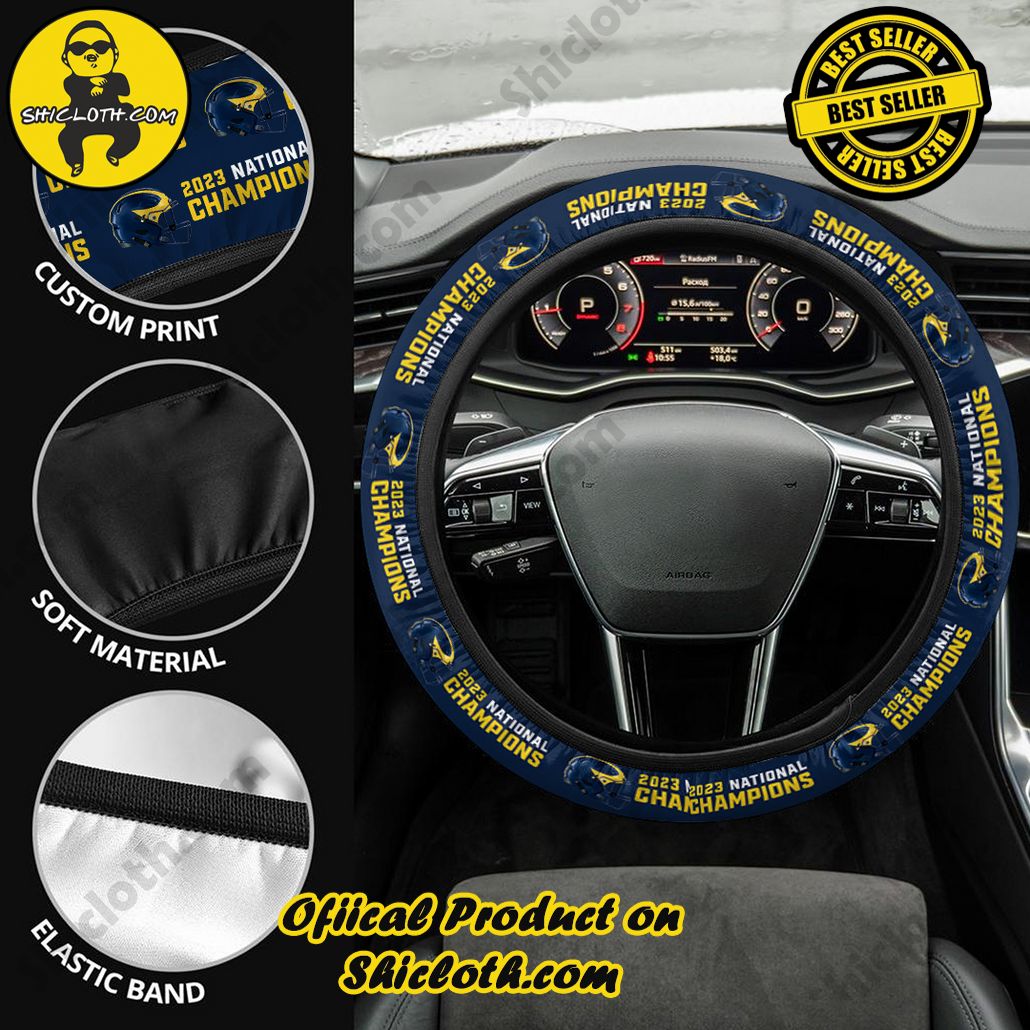 Michigan Wolverines Football Steering Wheel Cover Version 3 Michigan Wolverines Football Steering Wheel Cover Version 3