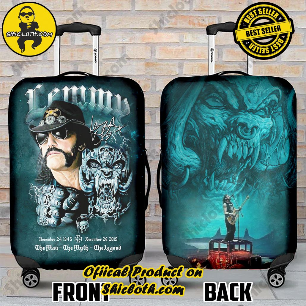 Shicloth Luggage Cover: Elevate Your Travel Style with Protection and Panache 35 Motorhead x Lemmy Kilmister Luggage Cover Version 1