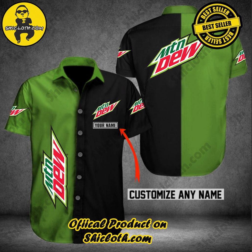 Stay Cool and Stylish: Shicloth's Tropical Button Shirt Collection 49 Mountain Dew Personalized Multicolor Button Shirt