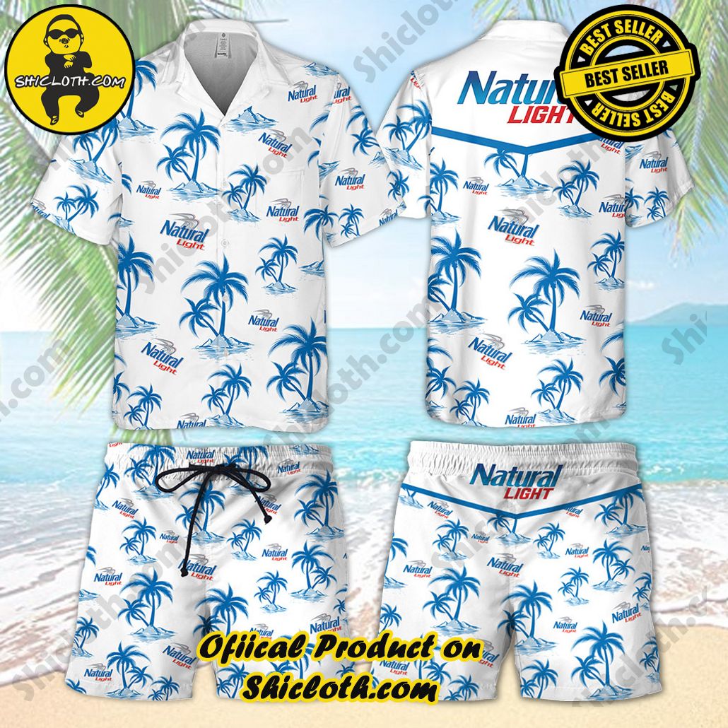 Experience Paradise: Shicloth's Tropical Flower Hawaiian Shorts 31 Natural Light Tropical Hawaiian Shirt and Shorts Set