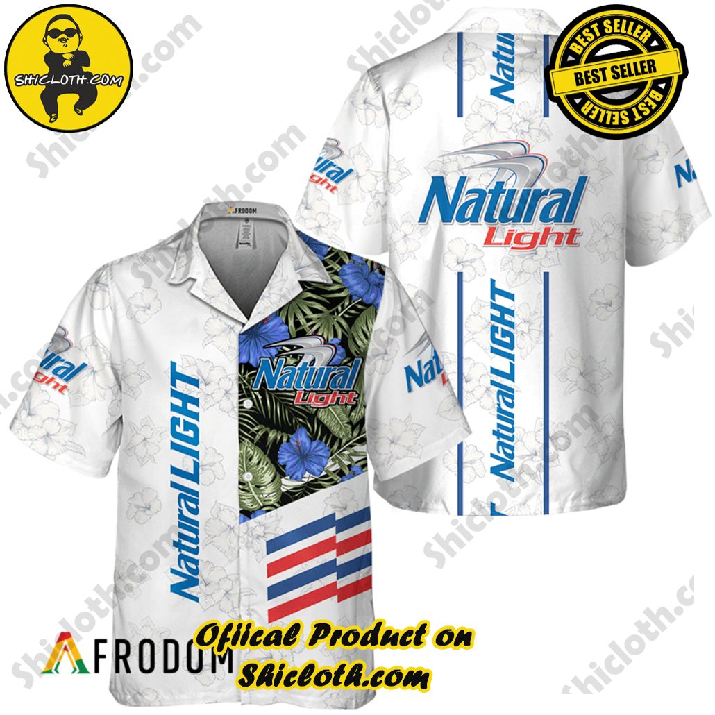 Shicloth's Tropical Elegance: Embrace Summer Vibes with Our Hawaiian Shirt and Shorts Set 193 Natural Light White Tropical Flower Hawaiian Shirt
