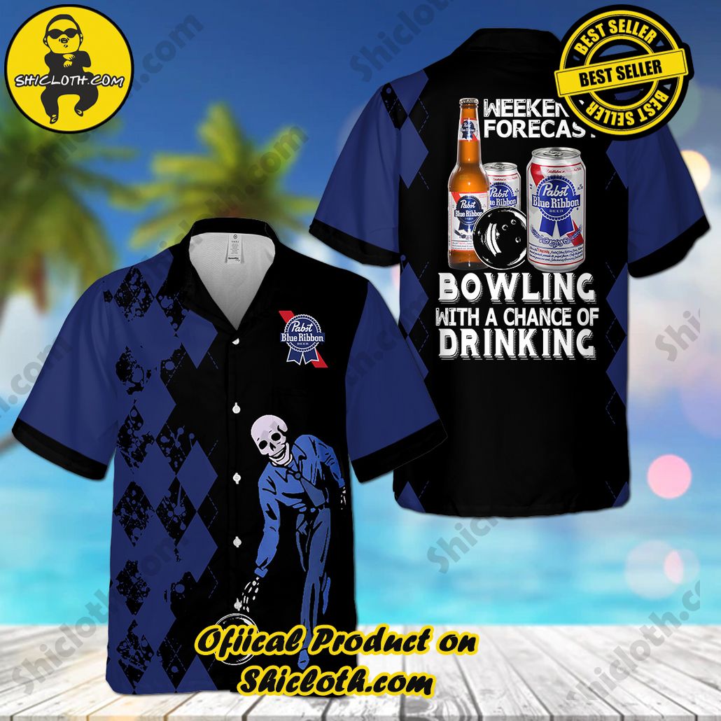 Stay Cool and Stylish: Shicloth's Tropical Button Shirt Collection 54 Pabst Blue Ribbon Bowling Hawaiian Shirt