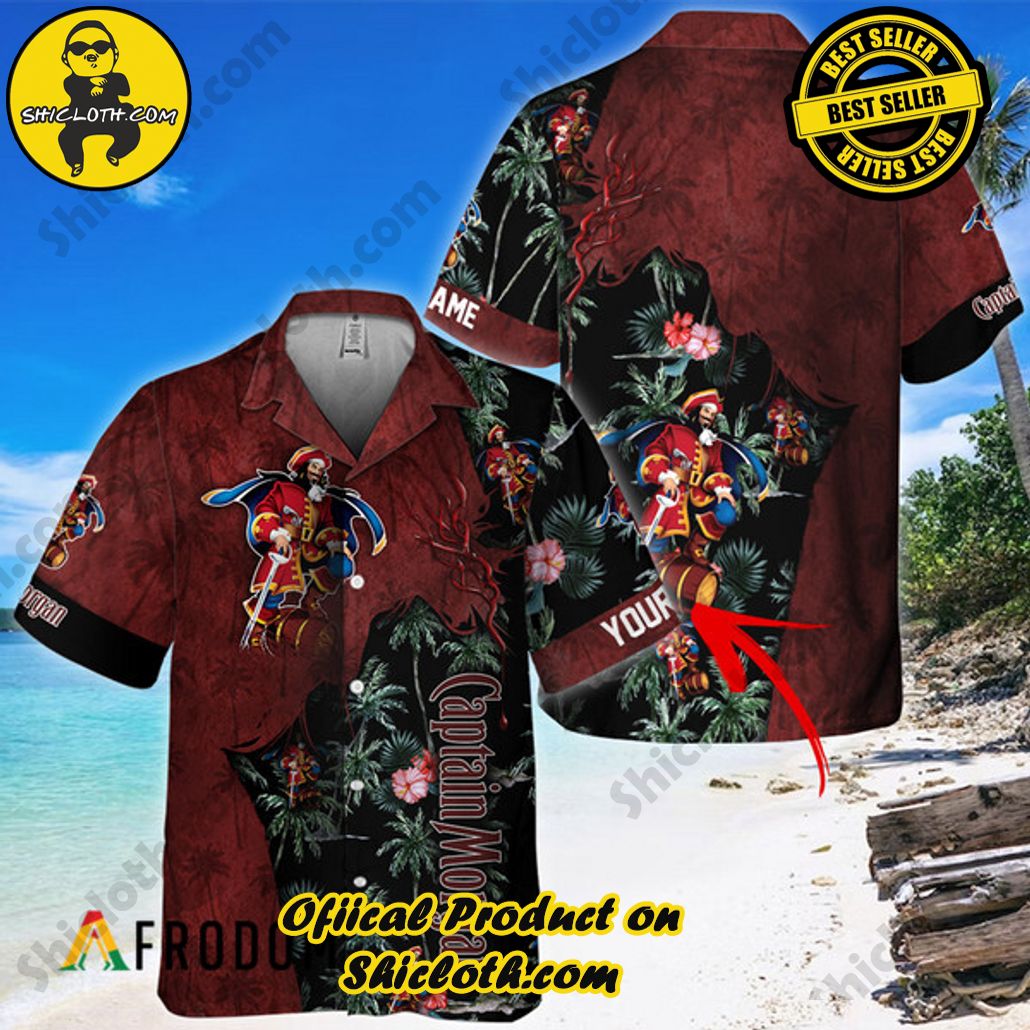 Shicloth's Island Chic: Unleash the Summer Spirit with Our Hawaiian Shirt and Shorts Ensemble 12 Personalized Aloha Captain Morgan God Hawaiian Shirt