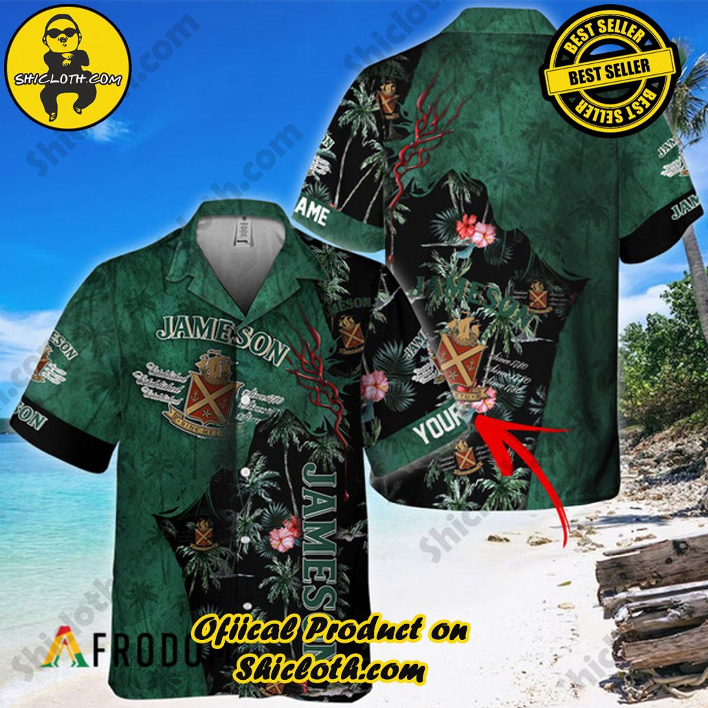 Shicloth's Island Chic: Unleash the Summer Spirit with Our Hawaiian Shirt and Shorts Ensemble 14 Personalized Aloha Jameson Whiskey God Hawaiian Shirt