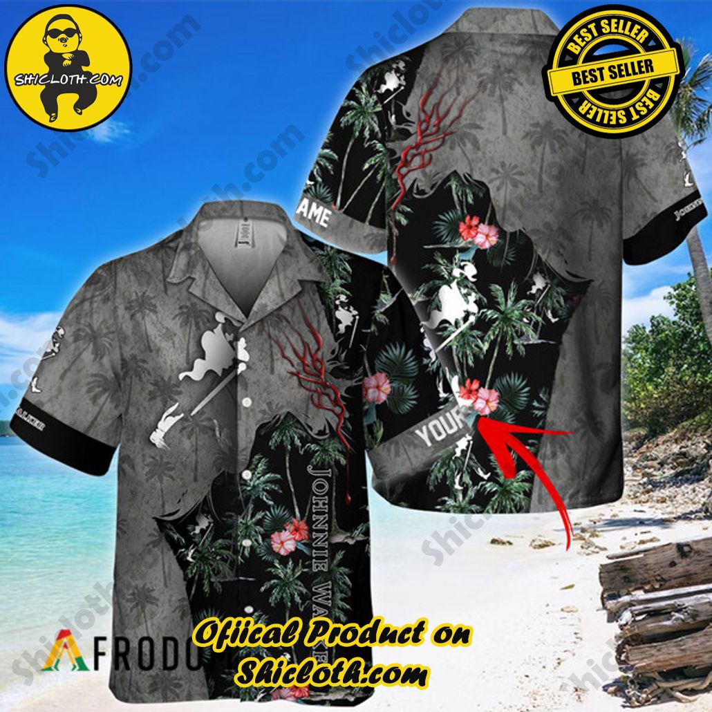 Shicloth's Island Chic: Unleash the Summer Spirit with Our Hawaiian Shirt and Shorts Ensemble 15 Personalized Aloha Johnnie Walker God Hawaiian Shirt
