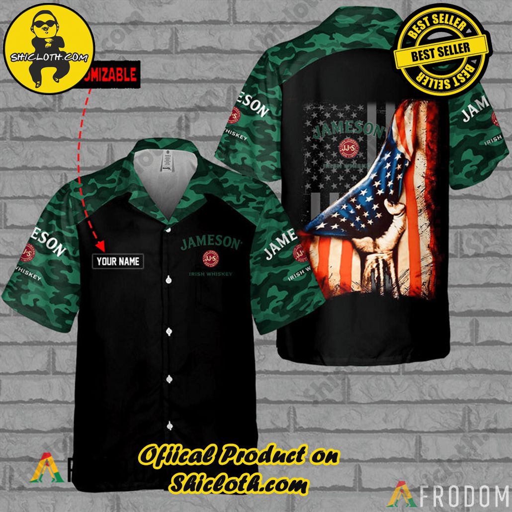 Shicloth's Island Chic: Unleash the Summer Spirit with Our Hawaiian Shirt and Shorts Ensemble 18 Personalized Basic Camo Jameson Hawaiian Shirt