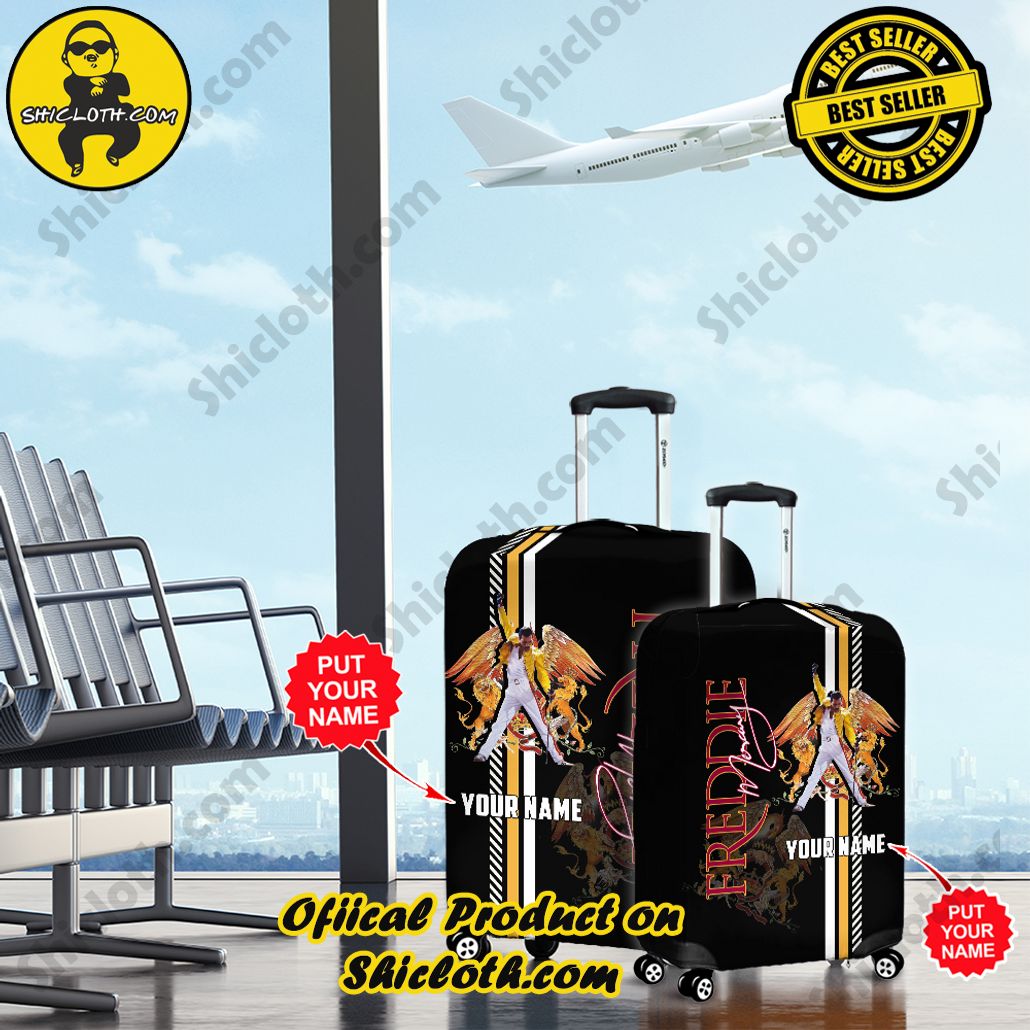 Shicloth Luggage Cover: Elevate Your Travel Style with Protection and Panache 53 Personalized Freddie Mercury Luggage Cover