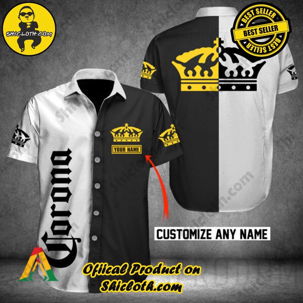Stay Cool and Stylish: Shicloth's Tropical Button Shirt Collection 61 Personalized Multicolor Corona Extra Beer Button Shirt