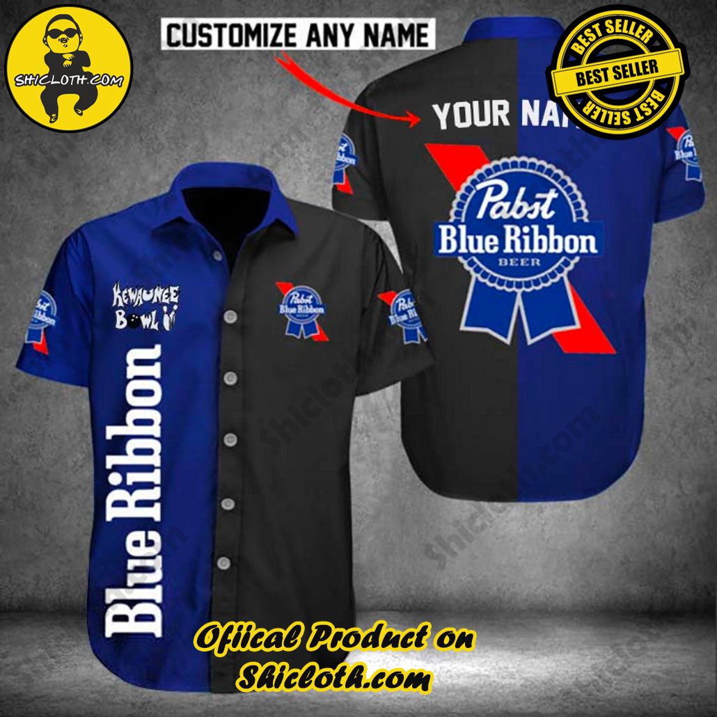 Stay Cool and Stylish: Shicloth's Tropical Button Shirt Collection 69 Personalized Pabst Blue Ribbon Button Shirt