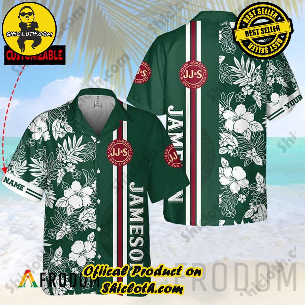 Shicloth's Island Chic: Unleash the Summer Spirit with Our Hawaiian Shirt and Shorts Ensemble 23 Personalized Tropical Flowers Jameson Hawaiian Shirt