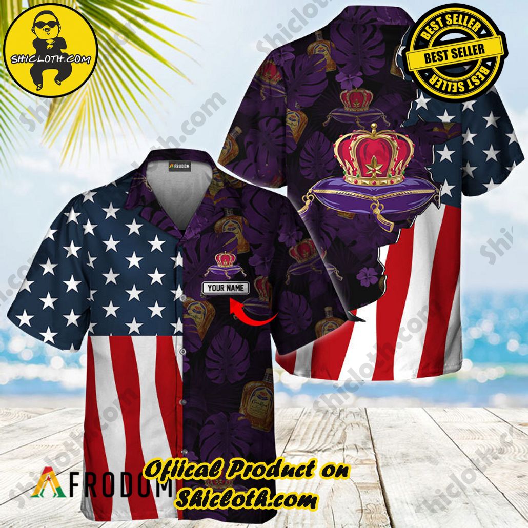 Shicloth's Island Chic: Unleash the Summer Spirit with Our Hawaiian Shirt and Shorts Ensemble 31 Personalized Tropical Vibes American Flag Crown Royal Hawaiian Shirt