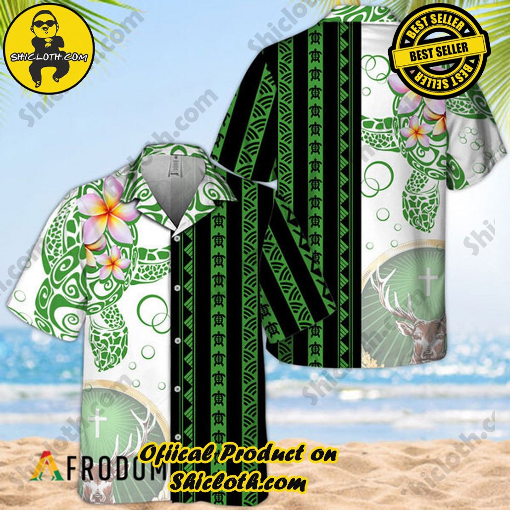 Experience Paradise: Shicloth's Tropical Flower Hawaiian Shorts 37 Polynesian Blend Ocean Turtle Jagermeister Hawaiian Shirt