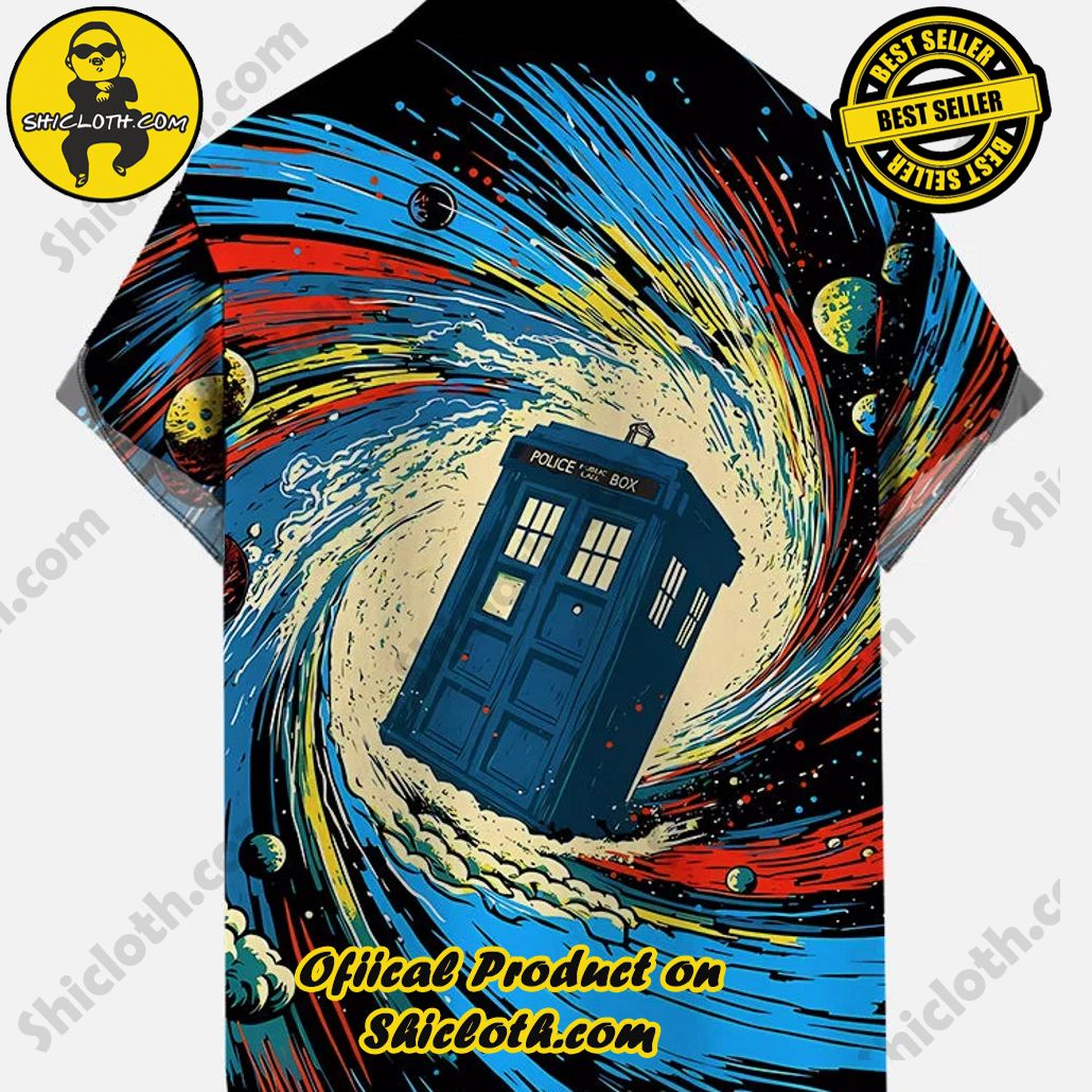 Psychedelic Fantasy Star Swirl Time Travel Box Printing Short Sleeve Shirt Psychedelic Fantasy Star Swirl Time Travel Box Printing Short Sleeve Shirt