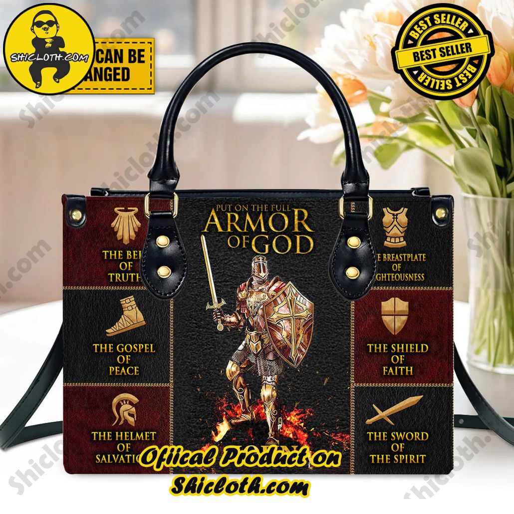 Timeless Elegance: Discover Shicloth's Exquisite Leather Handbag Collection 14 Put On The Full Armor Of God Customized Leather Handbag Version 1