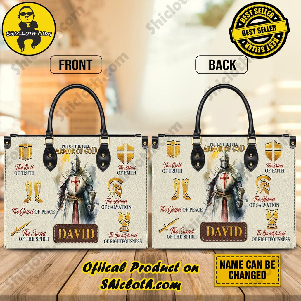 Timeless Elegance: Discover Shicloth's Exquisite Leather Handbag Collection 15 Put On The Full Armor Of God Customized Leather Handbag Version 2