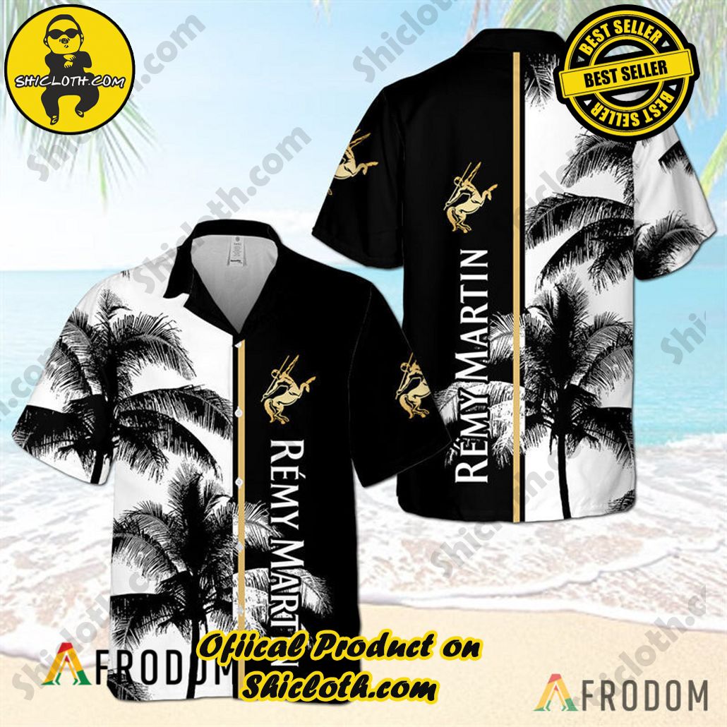 Shicloth's Island Chic: Unleash the Summer Spirit with Our Hawaiian Shirt and Shorts Ensemble 56 Remy Martin Tropical Coconut Trees Hawaiian Shirt