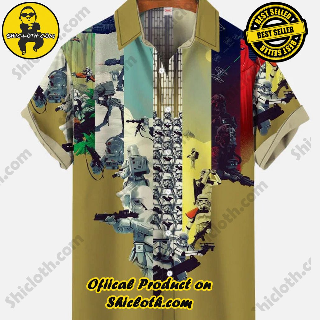 Bare the Breeze: Shiclothshop's Short Sleeve Shirts Unveiled 151 Retro Creative Striped Space War Warriors Printing Short Sleeve Shirt