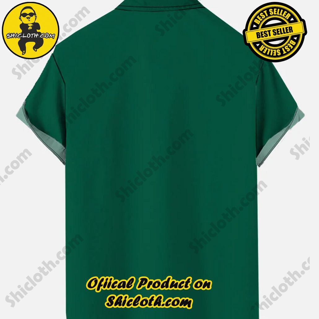 Retro Green Poster Amazing Sci-Fi Interstellar Travel Spaceship Printing Short Sleeve Shirt Retro Green Poster Amazing Sci-Fi Interstellar Travel Spaceship Printing Short Sleeve Shirt