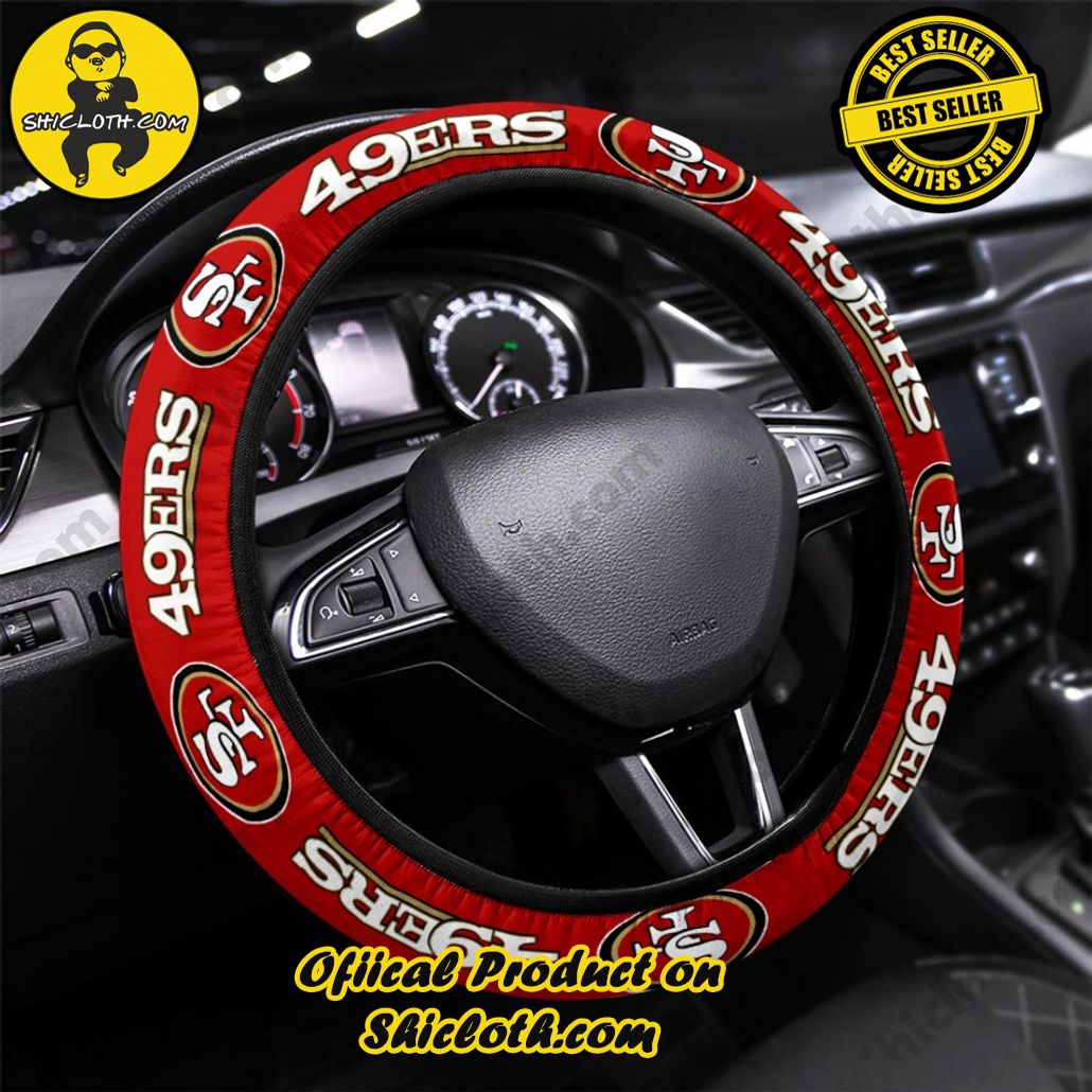 San Francisco 49ers Steering Wheel Cover San Francisco 49ers Steering Wheel Cover