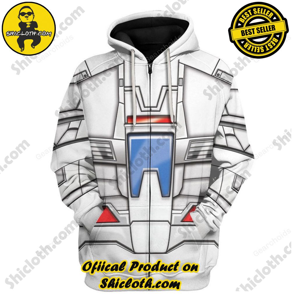 Skyfire Robot Costume Cosplay Hoodie Tracksuit Skyfire Robot Costume Cosplay Hoodie Tracksuit