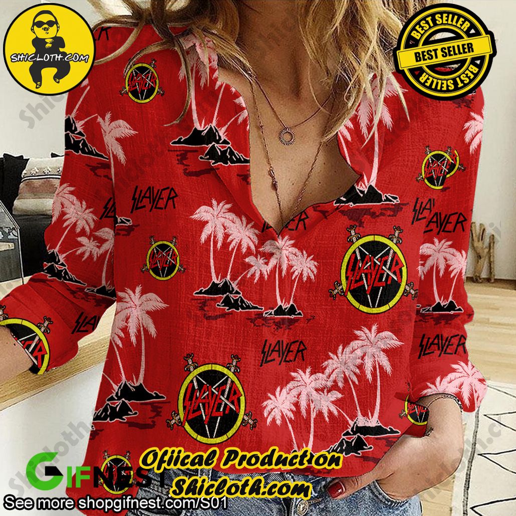 Slayer 3D Linen Shirt Version 1 Slayer 3D Linen Shirt Version 1
