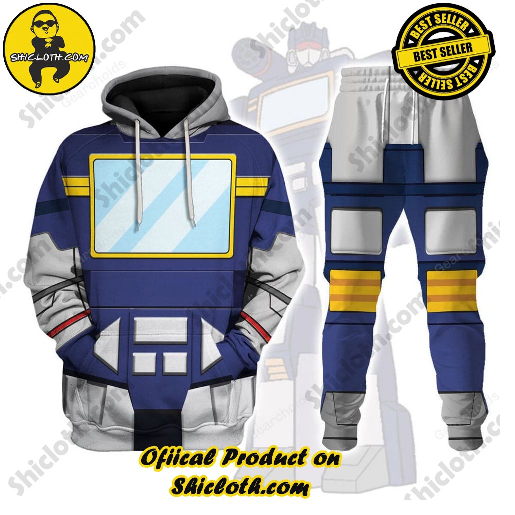 Transform Your Style: Shiclothshop's Futuristic Elegance in the Transformers Outfit Costume Collection 22 Soundwave Costume Cosplay Hoodie Tracksuit
