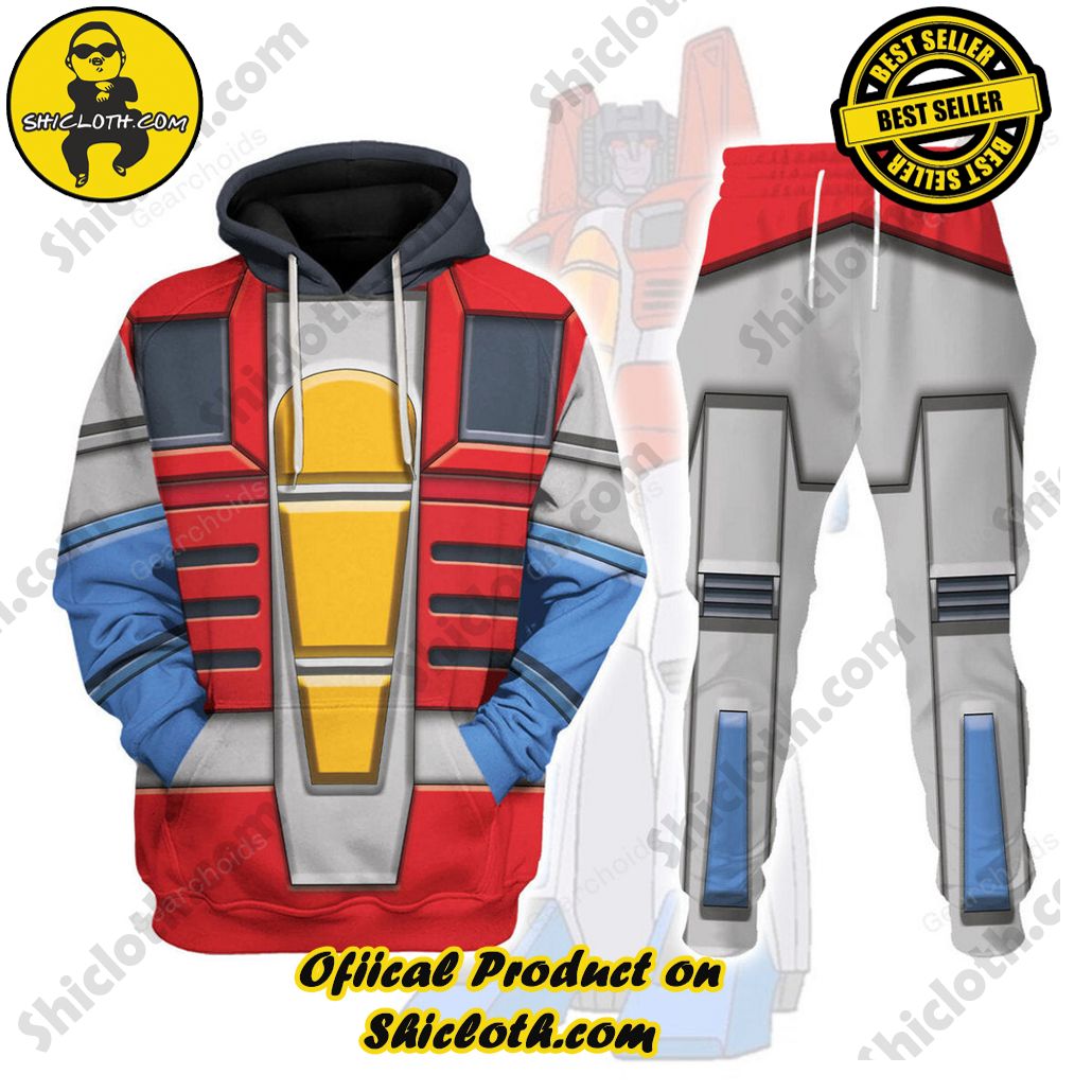 Transform Your Style: Shiclothshop's Futuristic Elegance in the Transformers Outfit Costume Collection 25 Starscream Costume Cosplay Hoodie Tracksuit