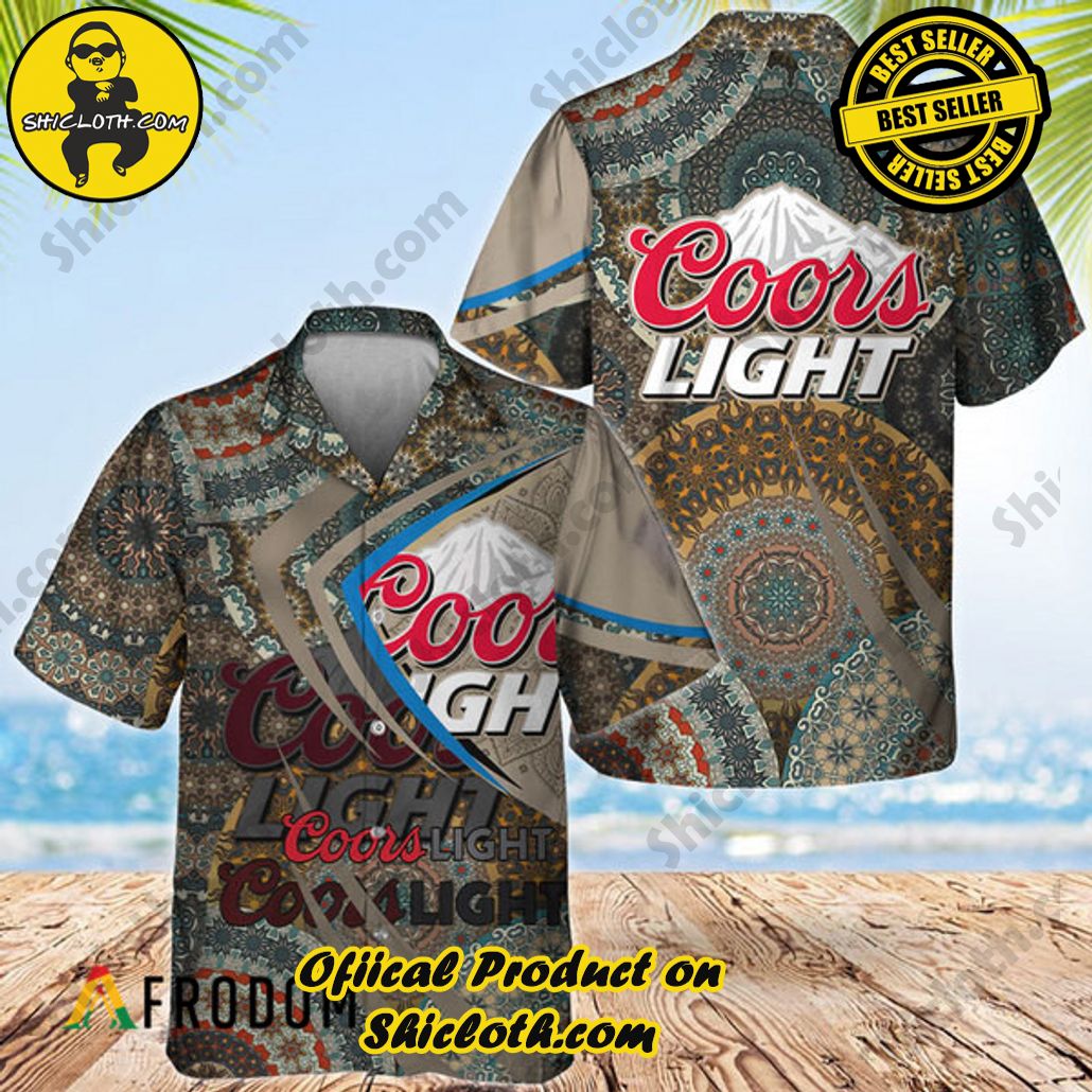 Shicloth's Island Chic: Unleash the Summer Spirit with Our Hawaiian Shirt and Shorts Ensemble 115 Summer Boho Mandala Coors Light Hawaiian Shirt