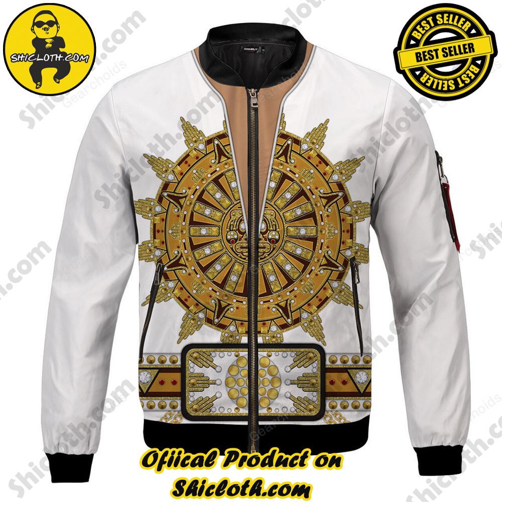 Bomber Elegance: Unveiling Shiclothshop's Timeless Jacket Marvel 16 Sun Dial Elvis Bomber Jacket