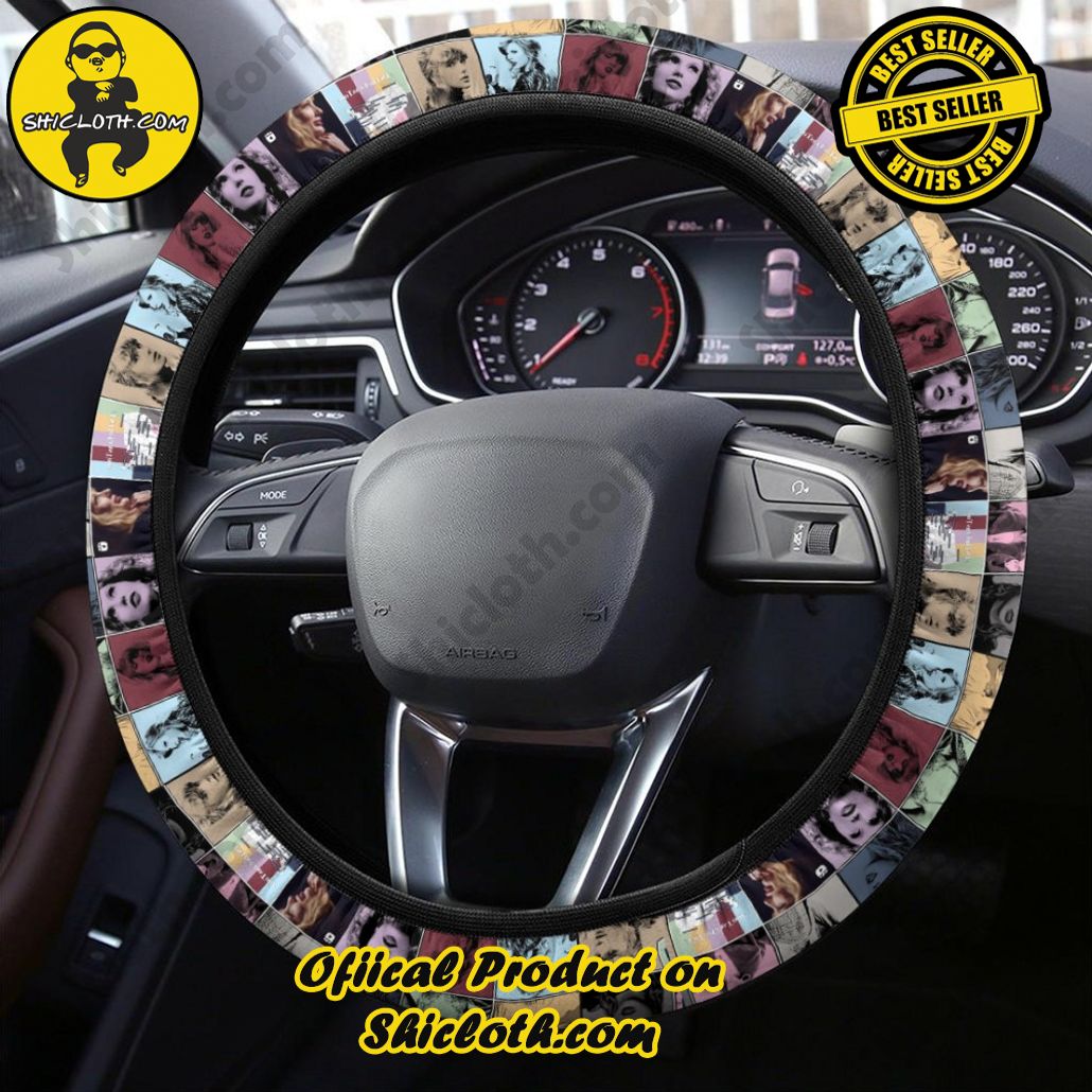 Enhance Your Drive: Introducing Shiclothshop's Steering Wheel Cover 32 Taylor Swift Steering Wheel Cover Version 2