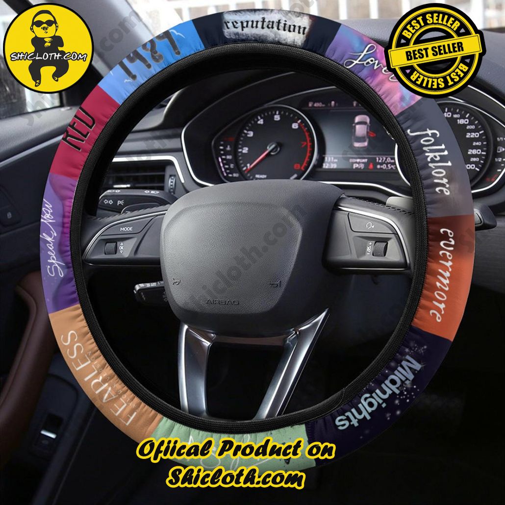 Enhance Your Drive: Introducing Shiclothshop's Steering Wheel Cover 33 Taylor Swift Steering Wheel Cover Version 3