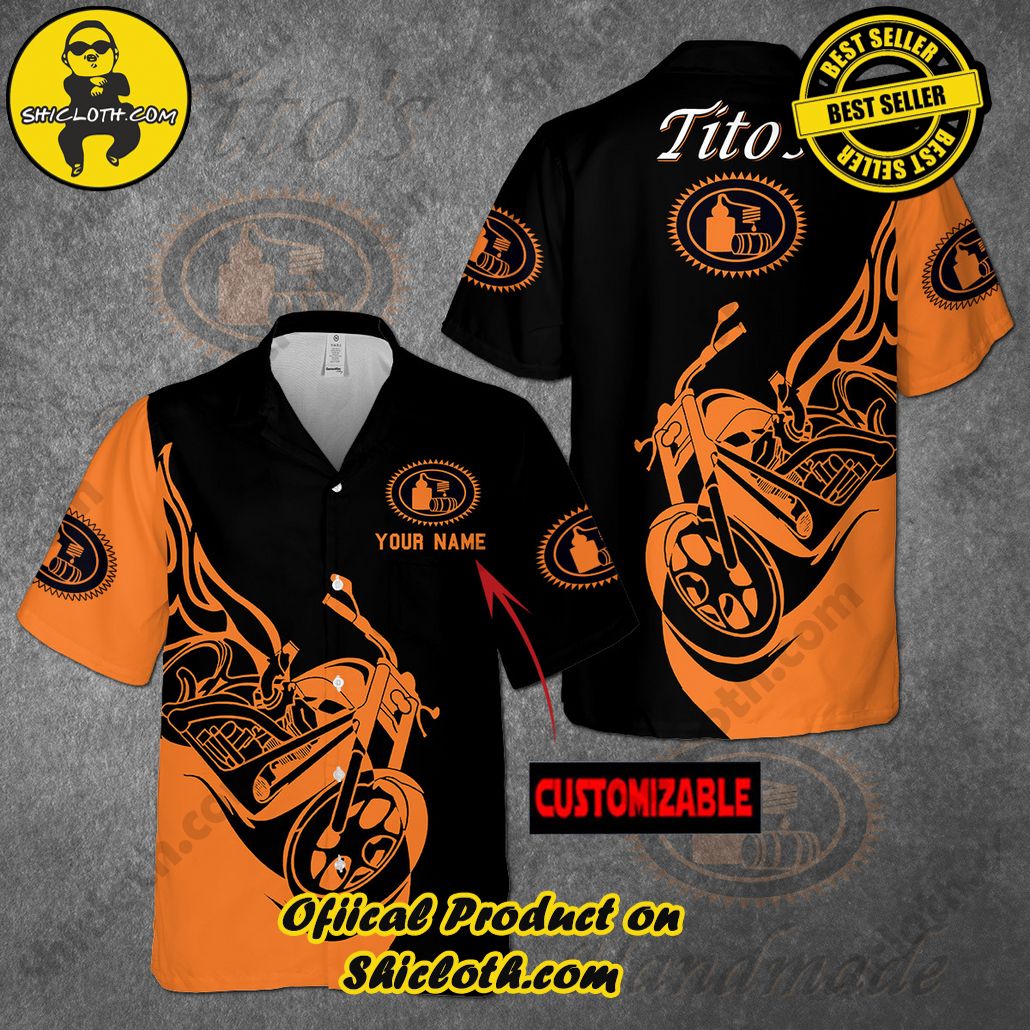 Stay Cool and Stylish: Shicloth's Tropical Button Shirt Collection 77 Tito Custom Name Motorcycle Hawaiian Shirt