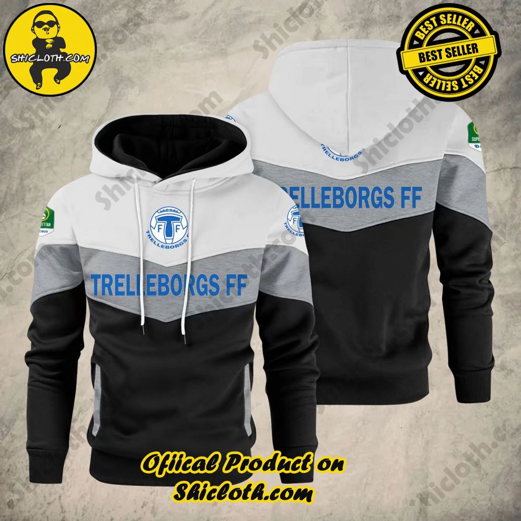 Unveiling Cozy Chic: Shiclothshop's Patchwork Hoodie Collection 29 Trelleborgs FF Allsvenskan Patchwork Hoodie